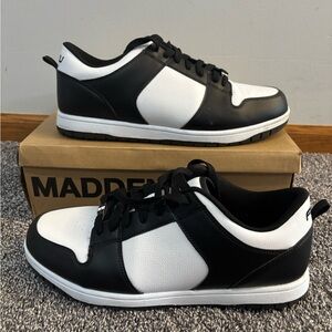 Men’s FUBU Black & White Low-Top Sneakers. Wore once